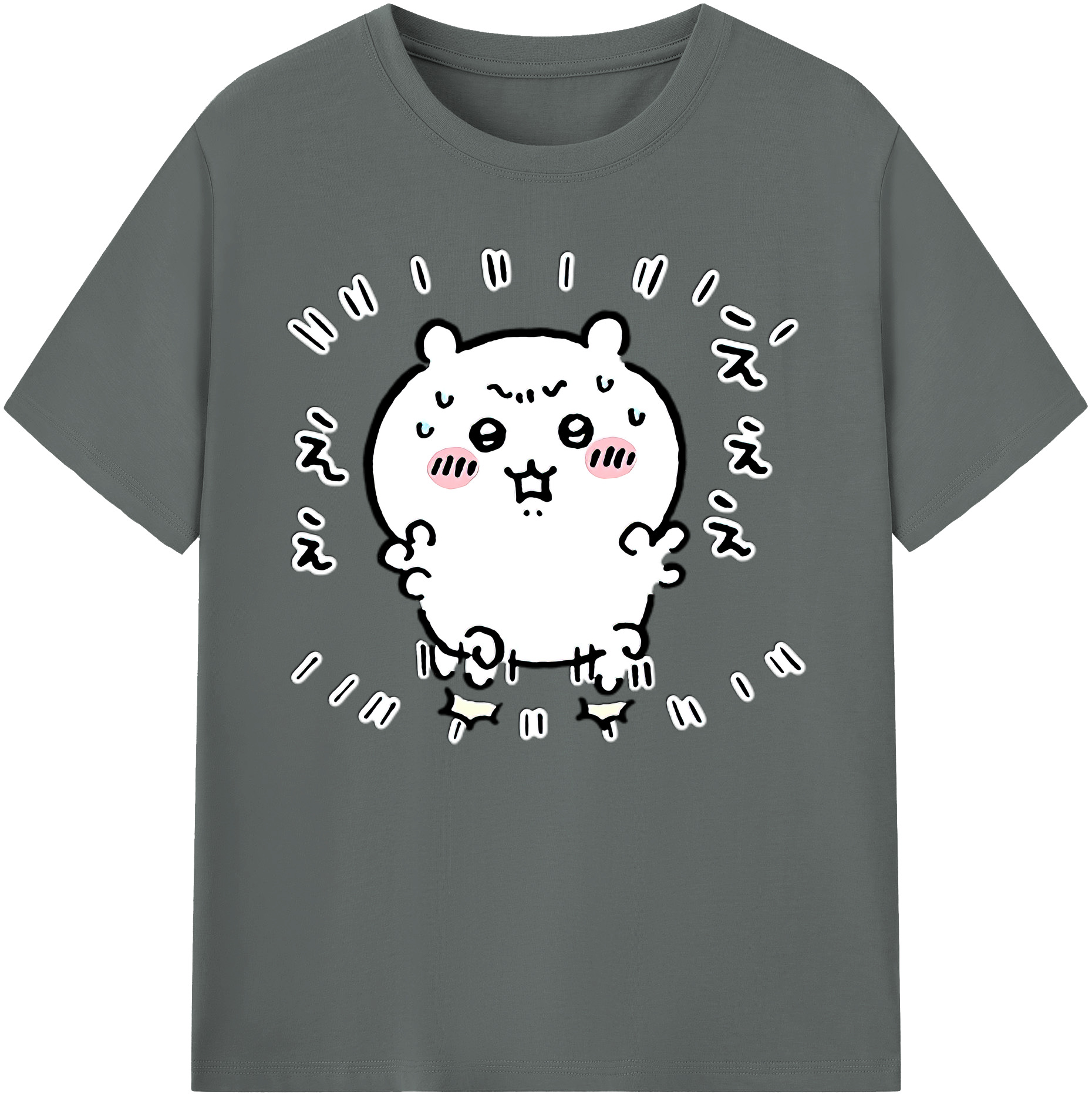 （画像用） ちいかわ ちいかわ Chii-kawa chiikawa 綿100％ メンズ半袖Tシャツ｜肌触りやわらか＆通気性